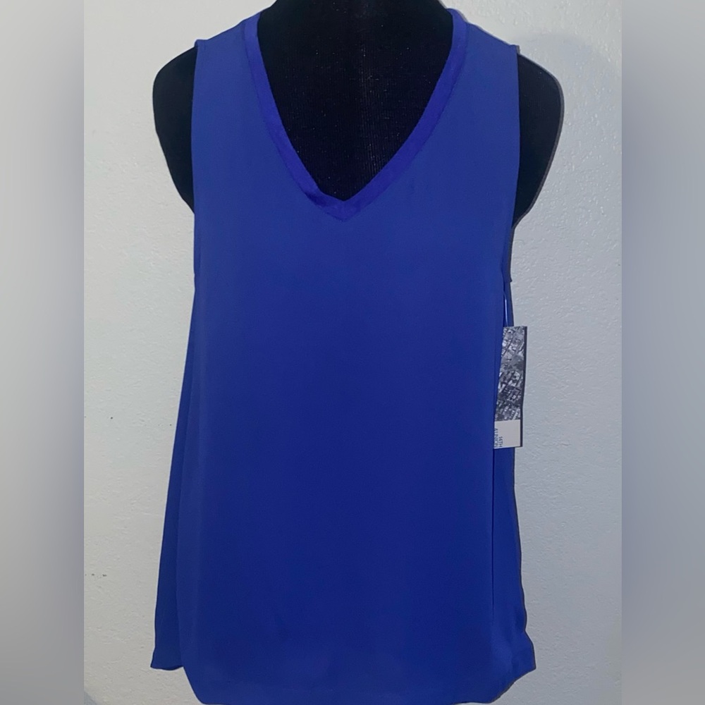 14 & Union Tank top blue NEW with tags size small